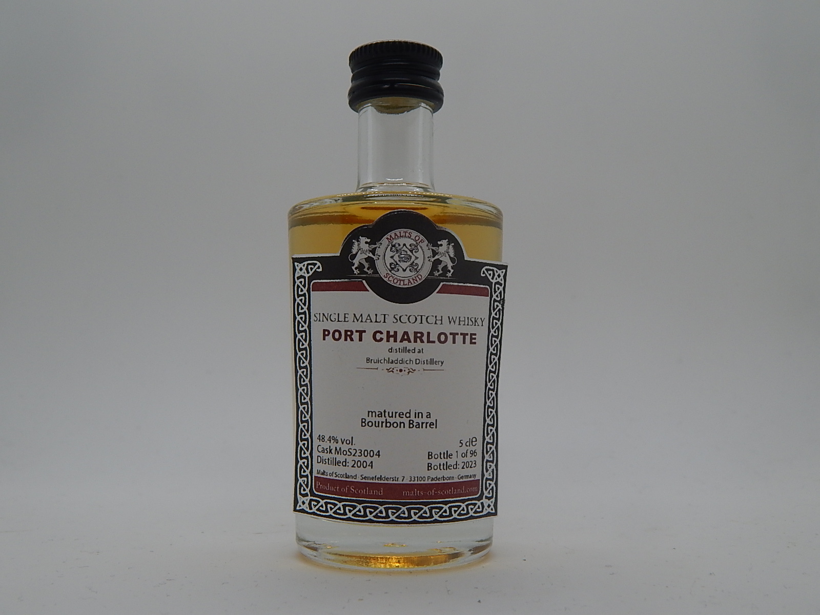 SMSW Bourbon Barrel 19yo 2004-2023 "Malts of Scotland" 5cle 48,4%vol. 1/96